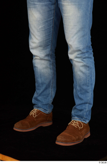 Orest blue jeans brown shoes calf casual dressed 0002.jpg